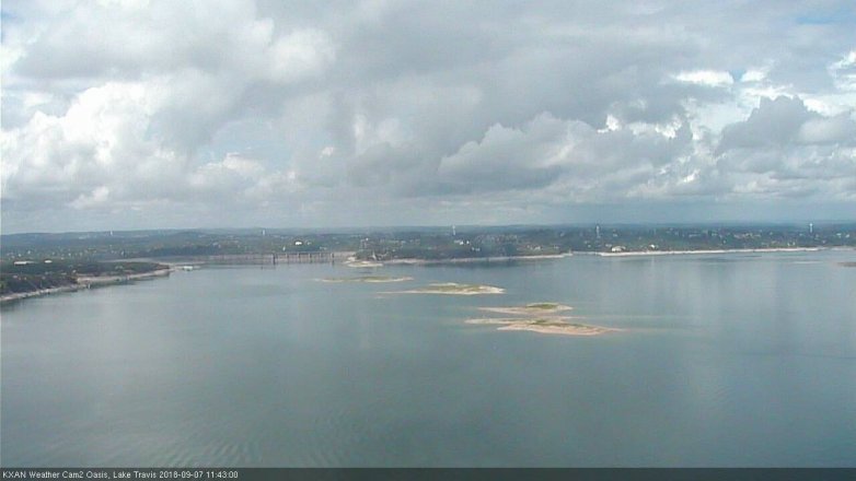 Lake Travis webcam, September 7, 2018 10:45 AM CT