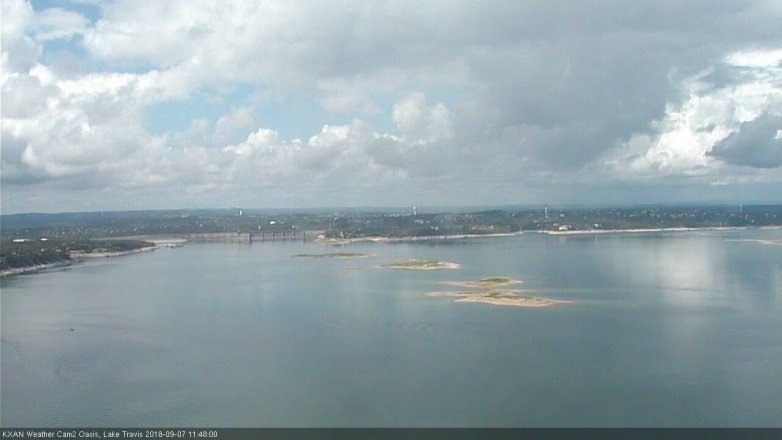Lake Travis webcam, September 7, 2018 10:50 AM CT