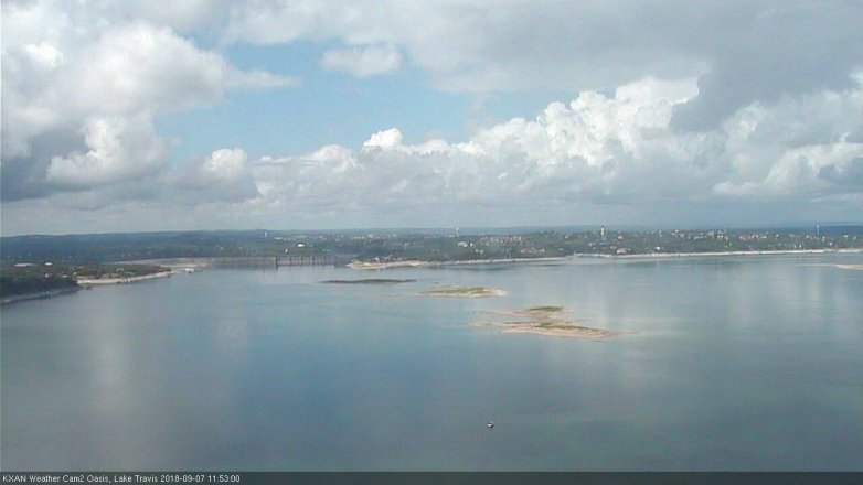 Lake Travis webcam, September 7, 2018 10:55 AM CT