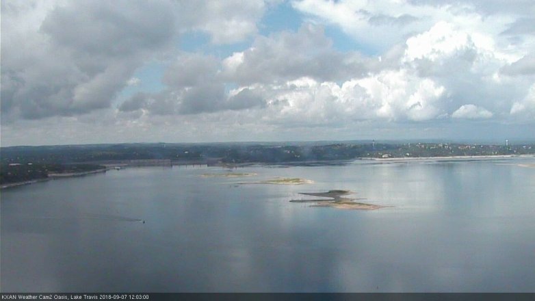 Lake Travis webcam, September 7, 2018 11:05 AM CT