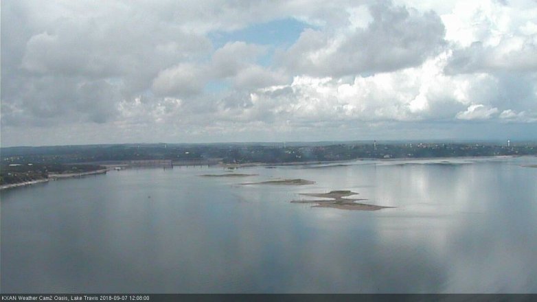 Lake Travis webcam, September 7, 2018 11:10 AM CT