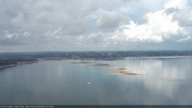 Lake Travis webcam, September 7, 2018 11:15 AM CT