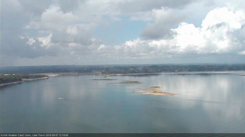 Lake Travis webcam, September 7, 2018 11:20 AM CT