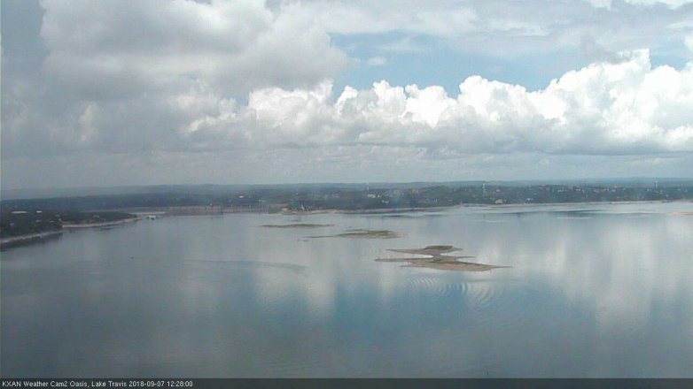 Lake Travis webcam, September 7, 2018 11:30 AM CT
