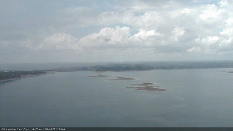 Lake Travis webcam, September 7, 2018 11:55 AM CT