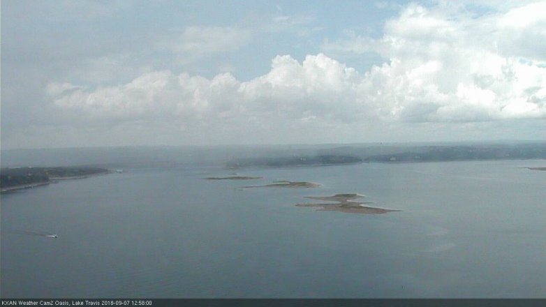 Lake Travis webcam, September 7, 2018 12:00 PM CT