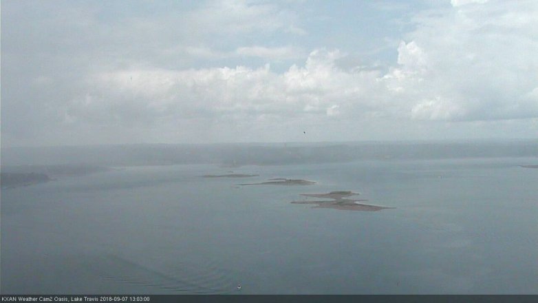 Lake Travis webcam, September 7, 2018 12:05 PM CT