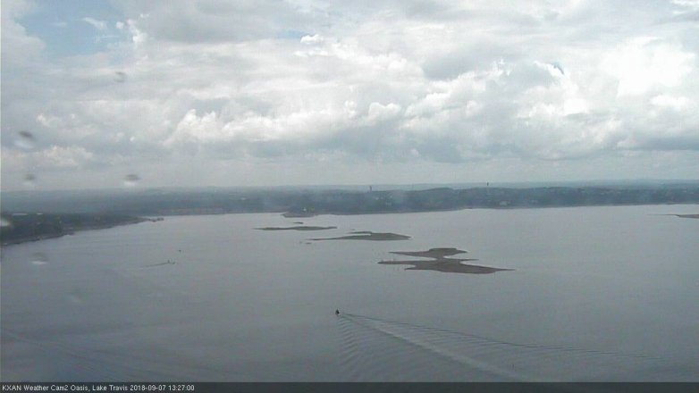Lake Travis webcam, September 7, 2018 12:30 PM CT