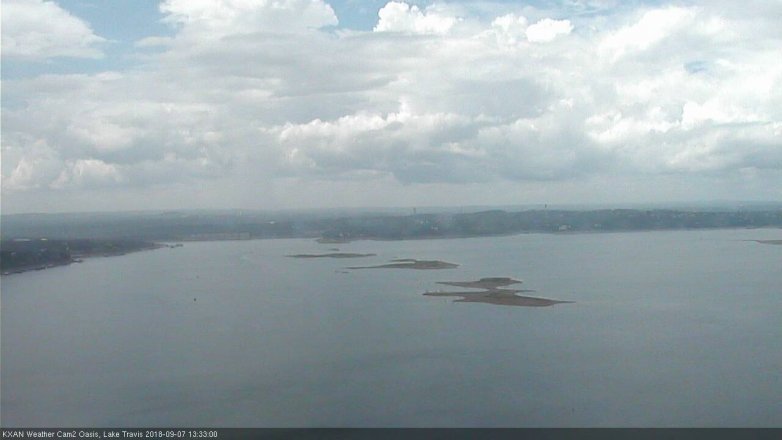 Lake Travis webcam, September 7, 2018 12:35 PM CT