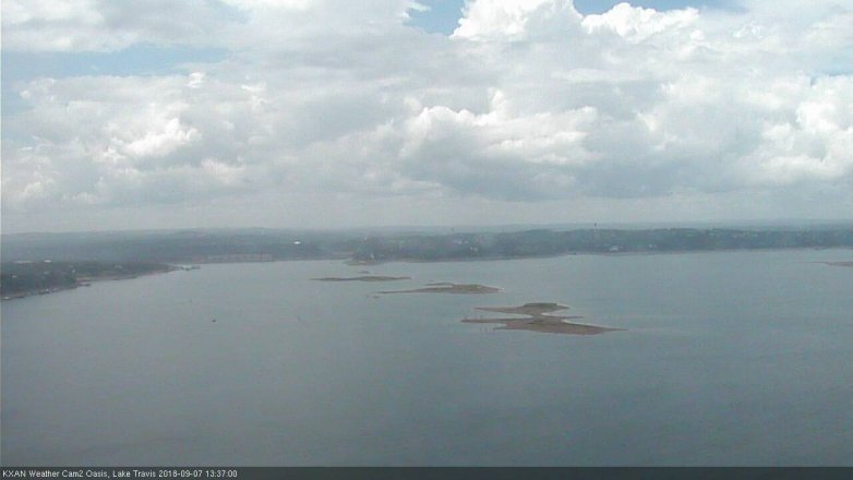 Lake Travis webcam, September 7, 2018 12:40 PM CT