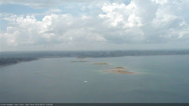 Lake Travis webcam, September 7, 2018 12:45 PM CT