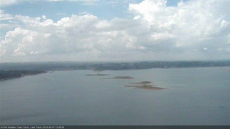 Lake Travis webcam, September 7, 2018 12:50 PM CT