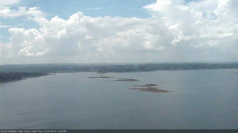 Lake Travis webcam, September 7, 2018 12:55 PM CT