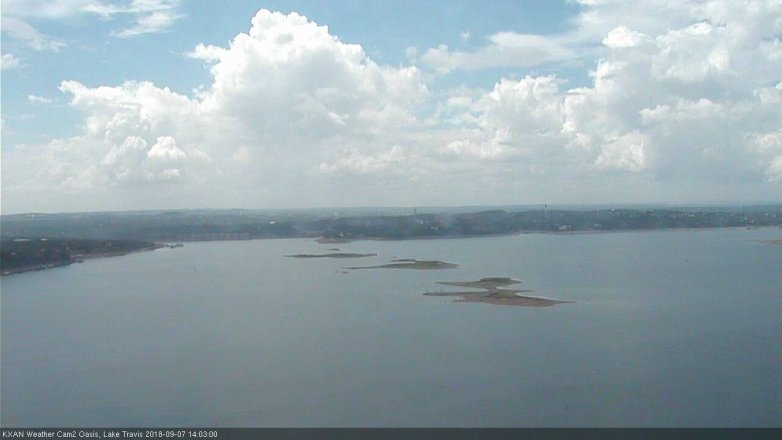 Lake Travis webcam, September 7, 2018 1:05 PM CT