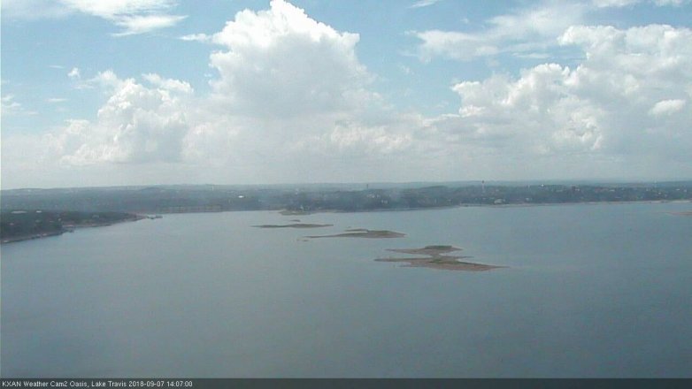 Lake Travis webcam, September 7, 2018 1:10 PM CT