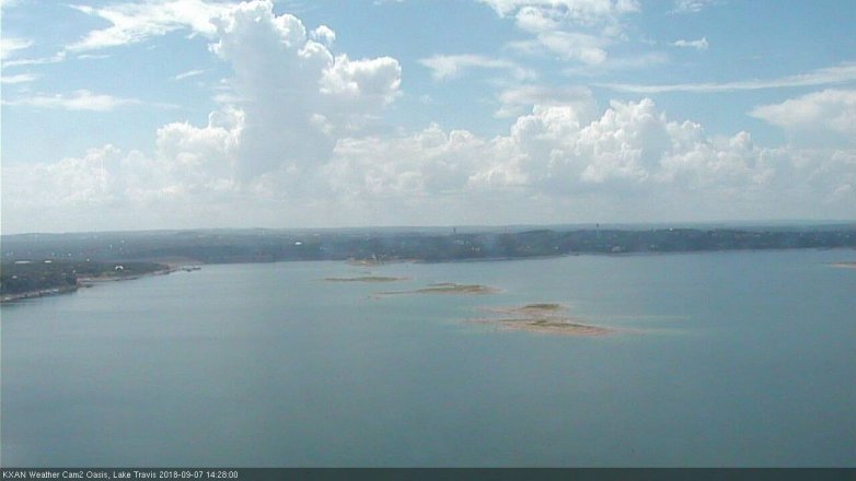 Lake Travis webcam, September 7, 2018 1:30 PM CT