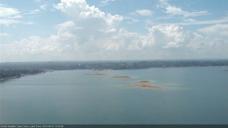 Lake Travis webcam, September 7, 2018 1:35 PM CT