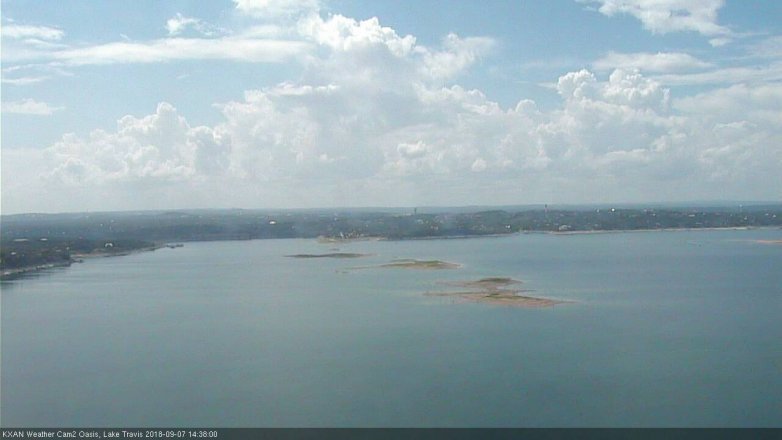 Lake Travis webcam, September 7, 2018 1:40 PM CT