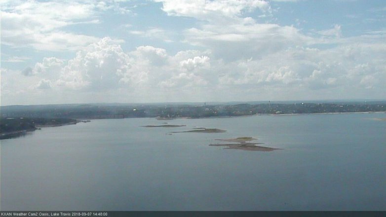 Lake Travis webcam, September 7, 2018 1:50 PM CT