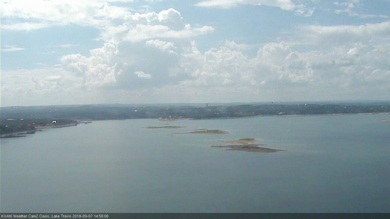 Lake Travis webcam, September 7, 2018 2:00 PM CT