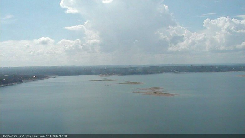 Lake Travis webcam, September 7, 2018 2:15 PM CT