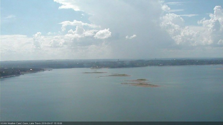 Lake Travis webcam, September 7, 2018 2:20 PM CT