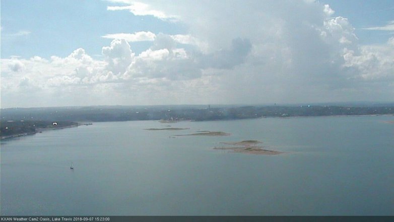 Lake Travis webcam, September 7, 2018 2:25 PM CT