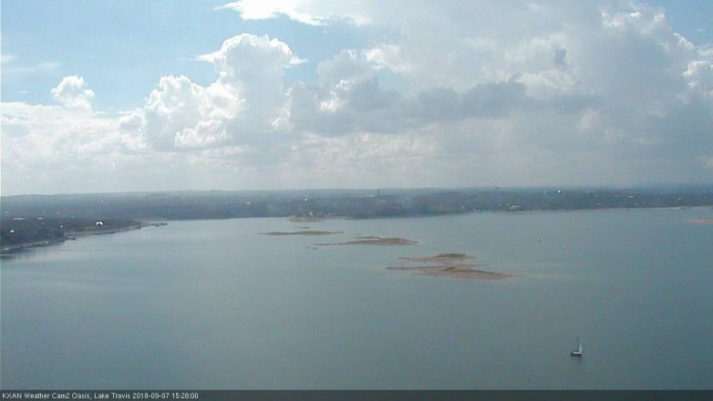 Lake Travis webcam, September 7, 2018 2:30 PM CT