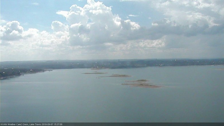 Lake Travis webcam, September 7, 2018 2:40 PM CT