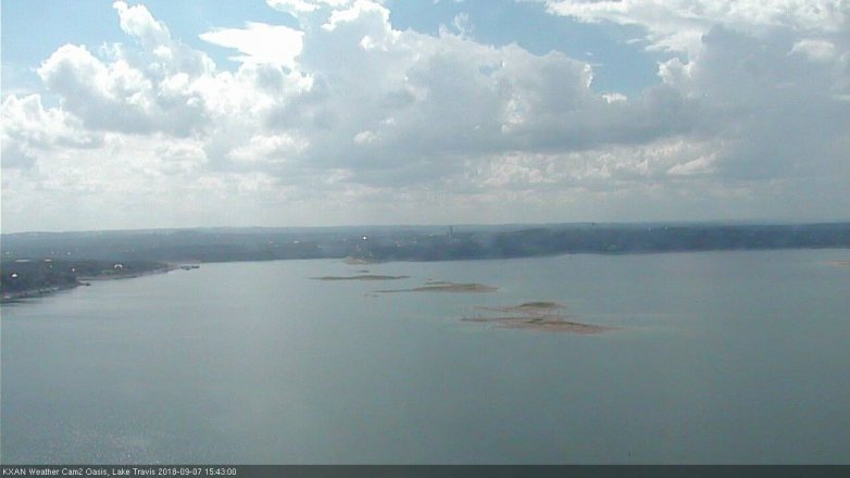 Lake Travis webcam, September 7, 2018 2:45 PM CT