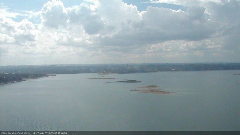 Lake Travis webcam, September 7, 2018 2:50 PM CT