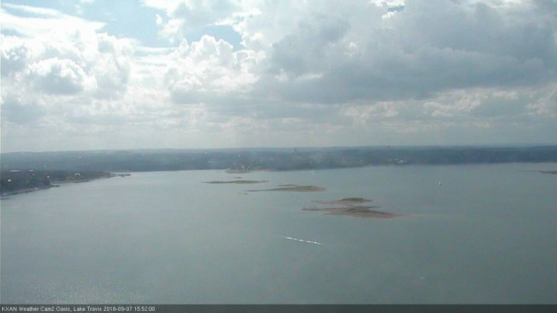 Lake Travis webcam, September 7, 2018 2:55 PM CT