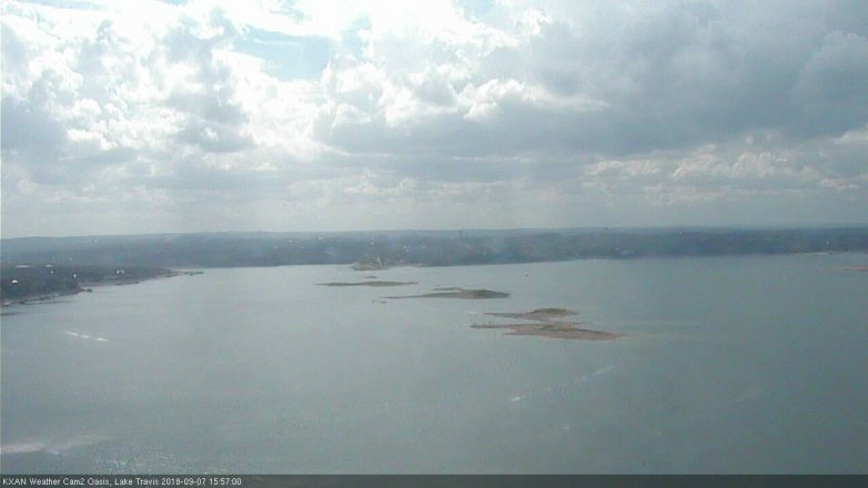 Lake Travis webcam, September 7, 2018 3:00 PM CT