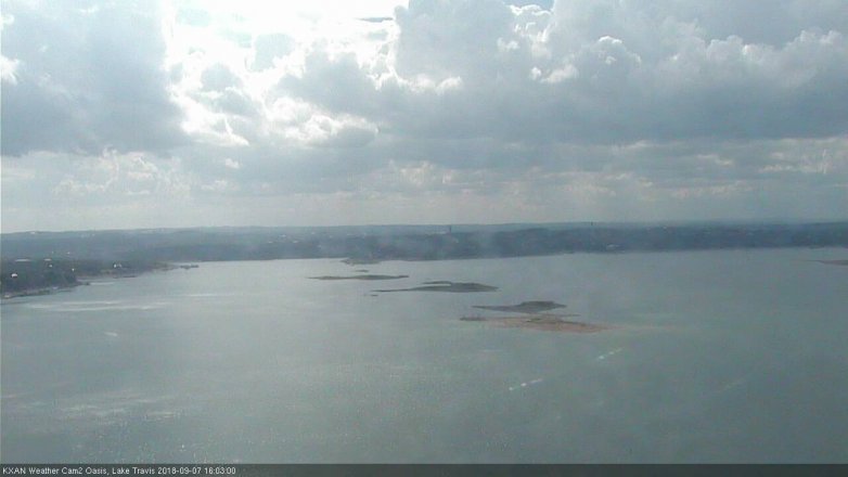 Lake Travis webcam, September 7, 2018 3:05 PM CT