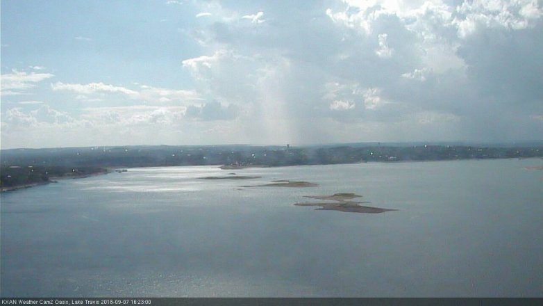 Lake Travis webcam, September 7, 2018 3:25 PM CT