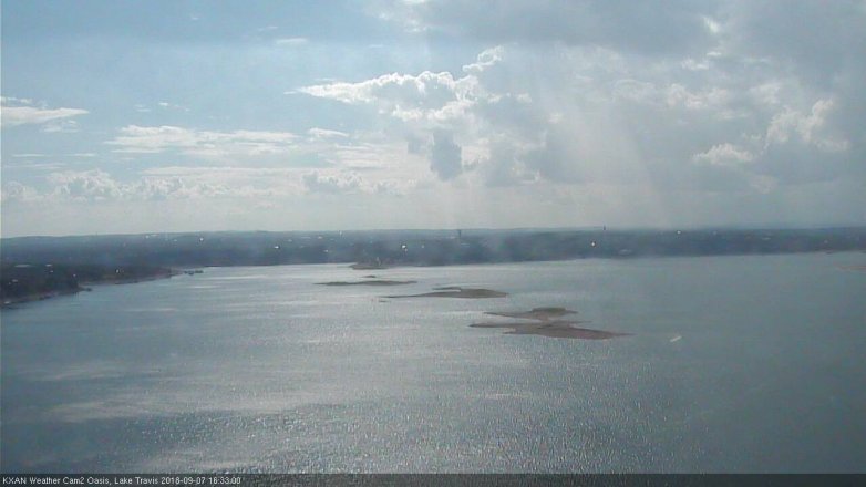 Lake Travis webcam, September 7, 2018 3:35 PM CT