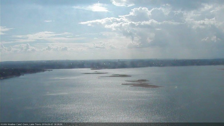 Lake Travis webcam, September 7, 2018 3:40 PM CT