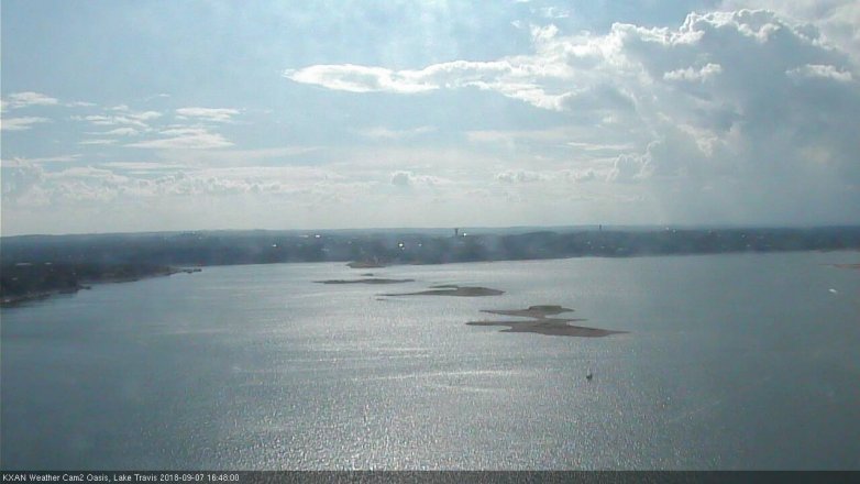 Lake Travis webcam, September 7, 2018 3:50 PM CT