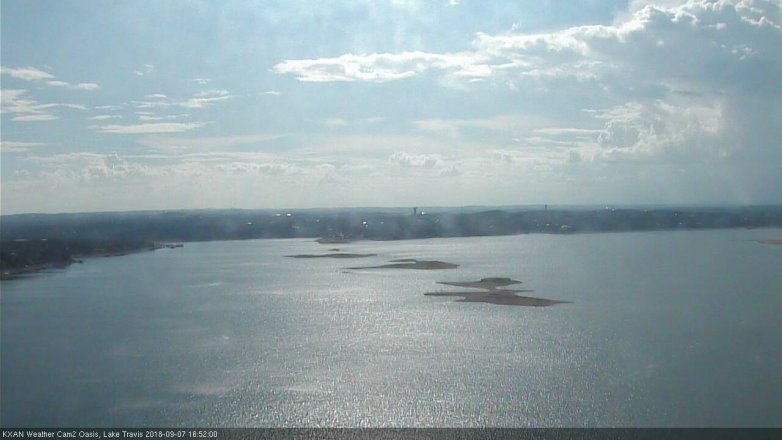 Lake Travis webcam, September 7, 2018 3:55 PM CT