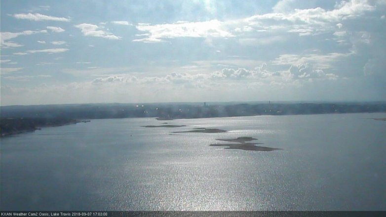 Lake Travis webcam, September 7, 2018 4:05 PM CT