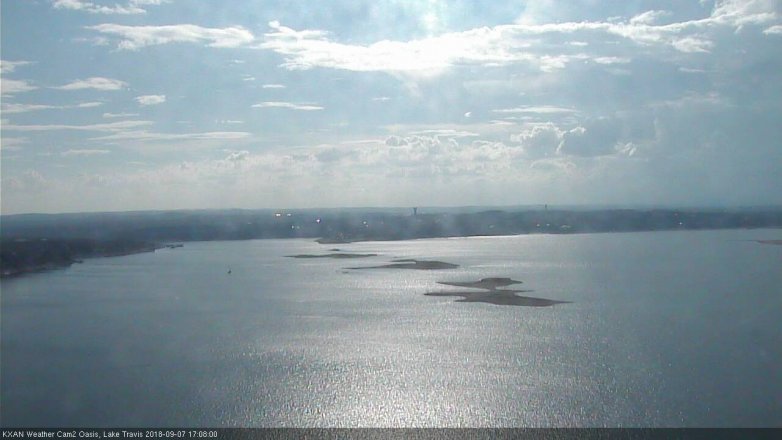 Lake Travis webcam, September 7, 2018 4:10 PM CT