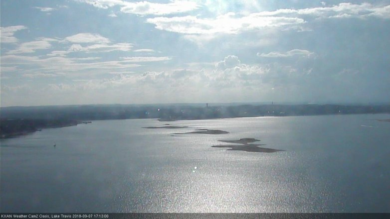 Lake Travis webcam, September 7, 2018 4:15 PM CT