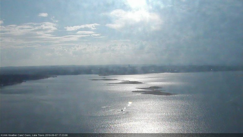 Lake Travis webcam, September 7, 2018 4:25 PM CT