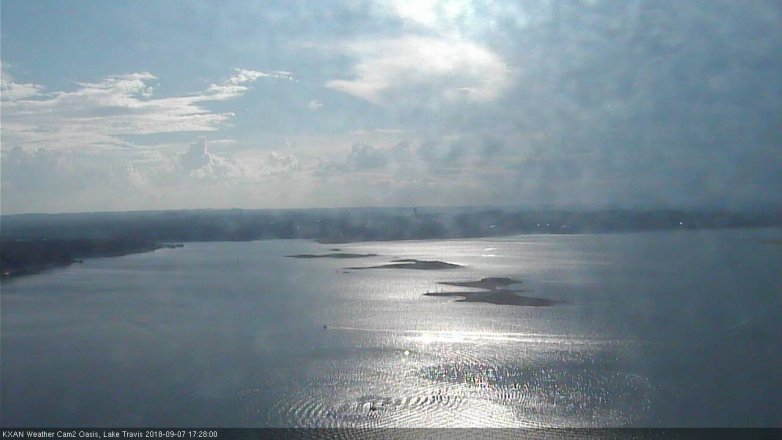 Lake Travis webcam, September 7, 2018 4:30 PM CT