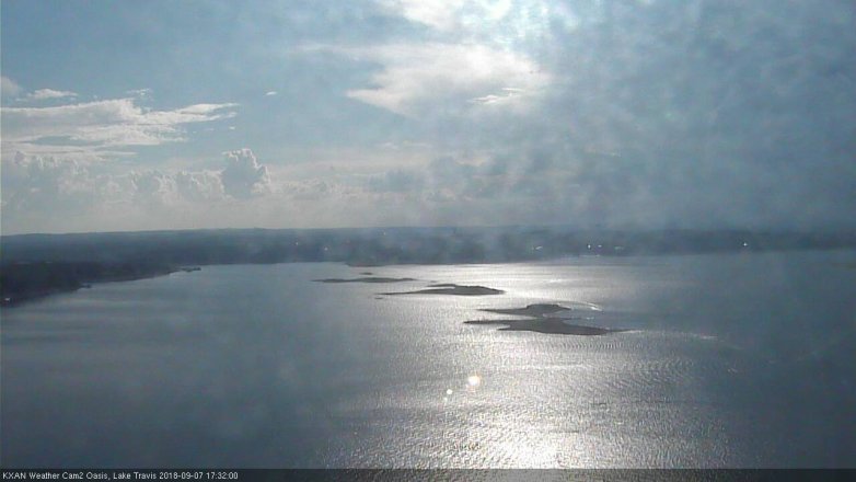 Lake Travis webcam, September 7, 2018 4:35 PM CT
