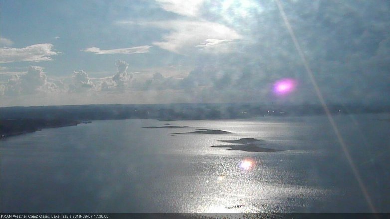 Lake Travis webcam, September 7, 2018 4:40 PM CT