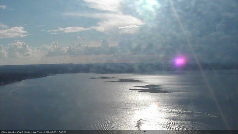 Lake Travis webcam, September 7, 2018 4:45 PM CT