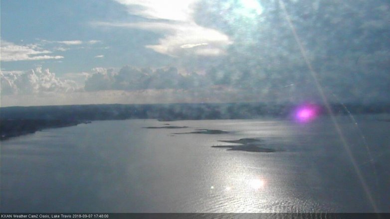 Lake Travis webcam, September 7, 2018 4:50 PM CT