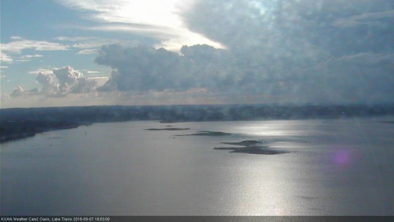 Lake Travis webcam, September 7, 2018 5:05 PM CT
