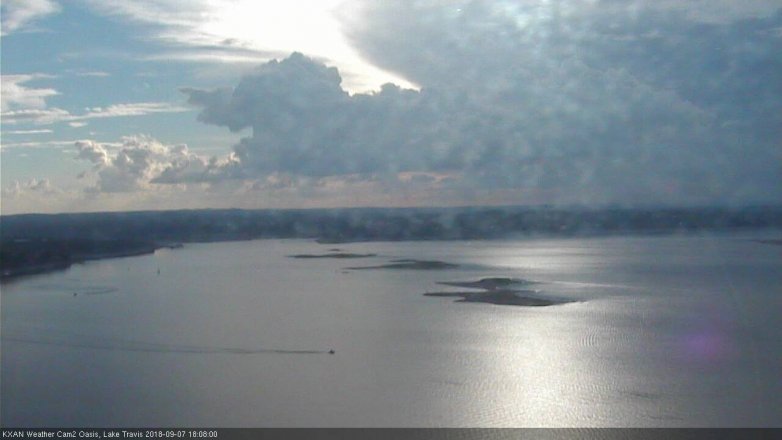 Lake Travis webcam, September 7, 2018 5:10 PM CT